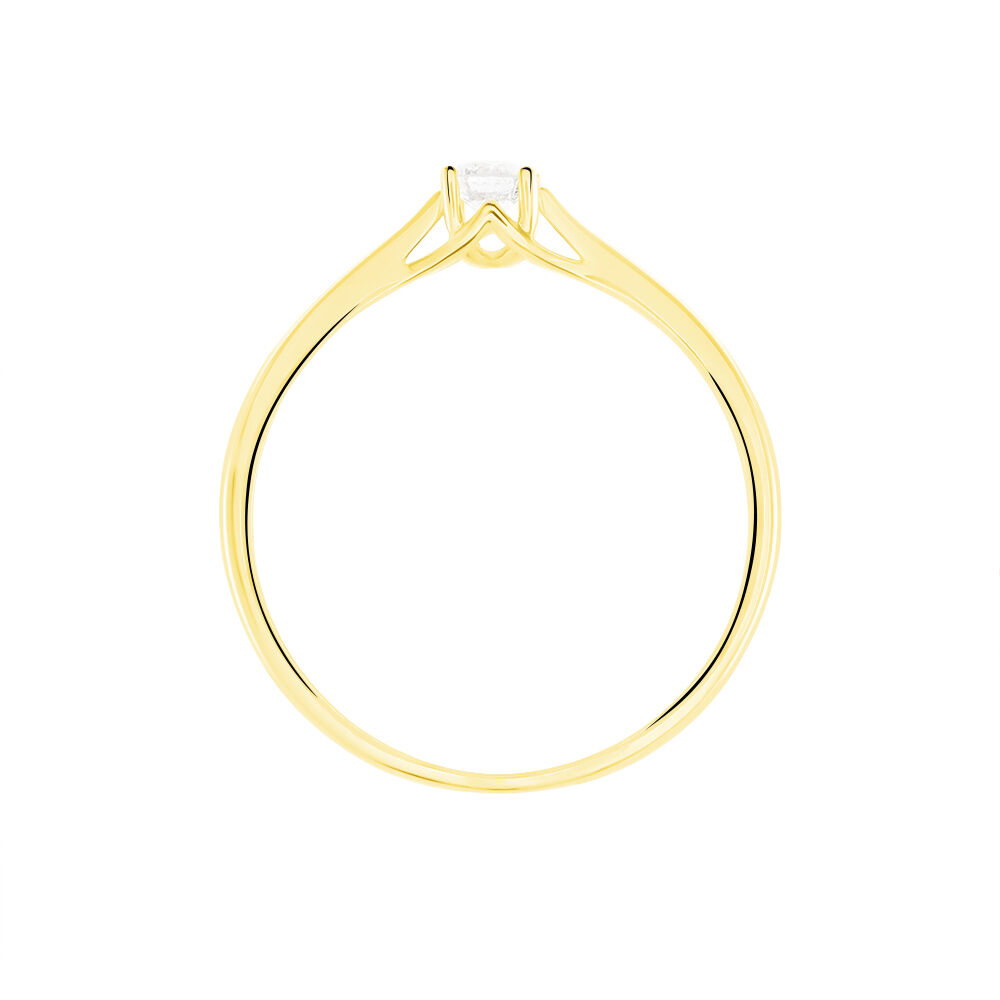 Bague Solitaire Solenia Or Jaune Diamant - Solitaires Femme | Marc Orian