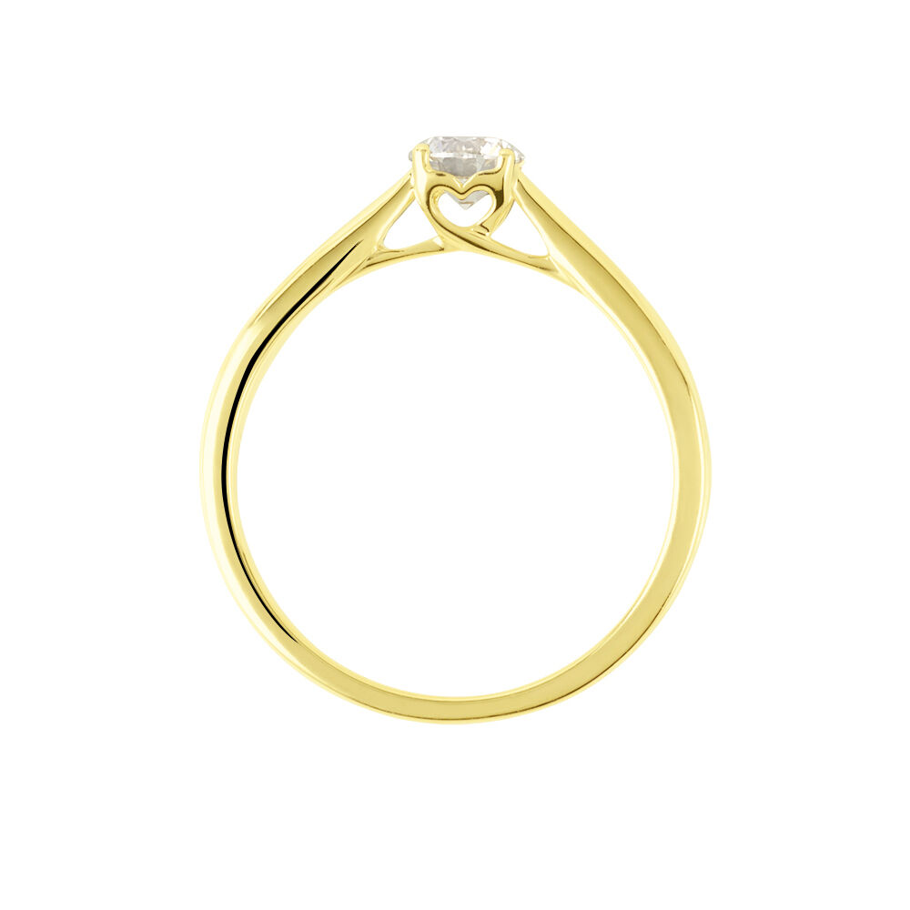 Bague Solitaire Vicoeuria Or Jaune Diamant Synthétique - Solitaires Femme | Marc Orian