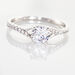 Bague Evita Or Blanc Oxyde De Zirconium - Bagues Solitaire Femme | Marc Orian