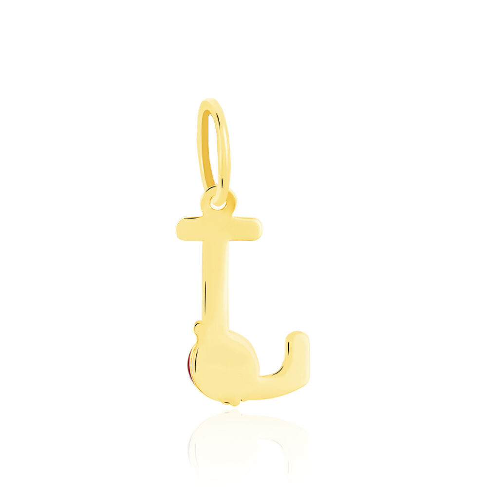 Pendentif Helidie Coccinelle Lettre Or Jaune - Pendentifs Enfant | Marc Orian