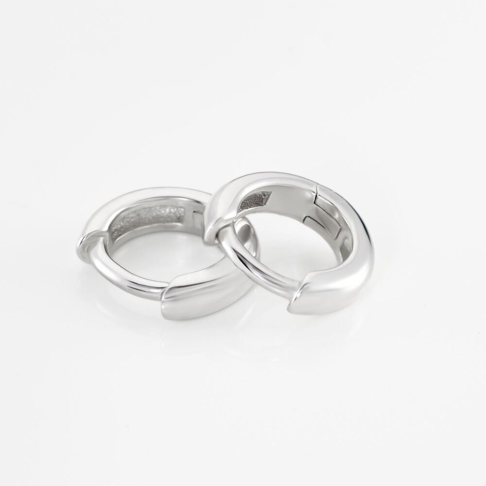 Créoles Argent Blanc Cokkie - Créoles Femme | Marc Orian