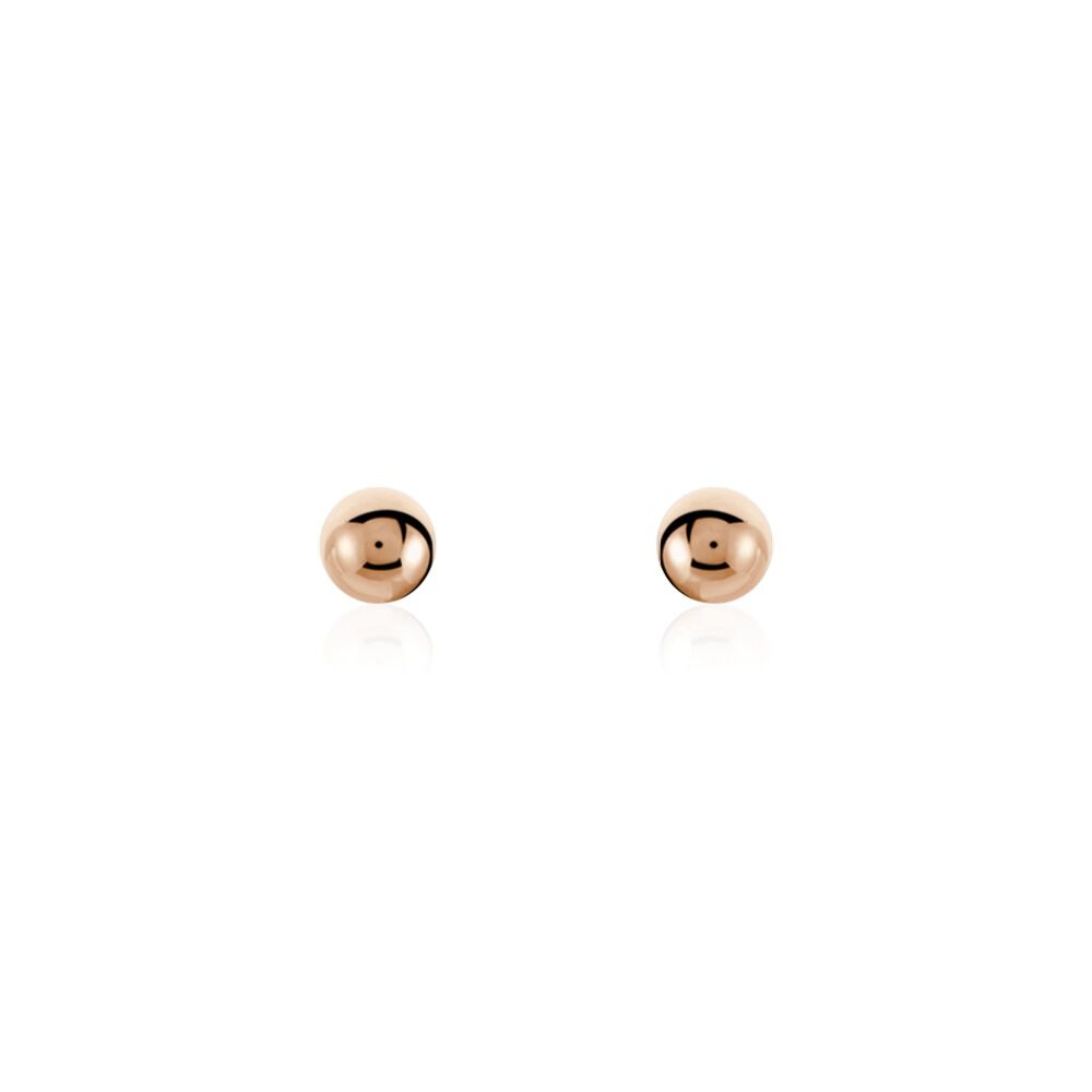 Boucles D'oreilles Puces Or Rose Fidelia - Puces Femme | Marc Orian