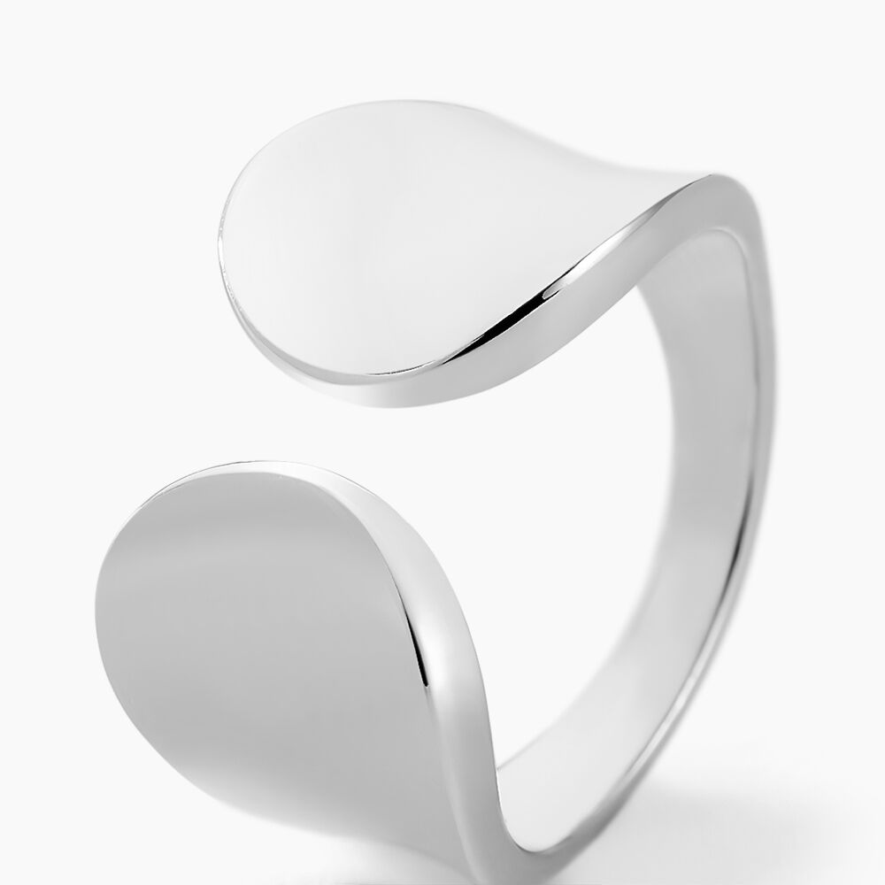 Bague Two Argent Blanc - Bagues grosses Famille | Marc Orian