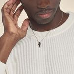 Collier Ruya Acier Bicolore Oxyde De Zirconium - Colliers avec pierres Homme | Marc Orian