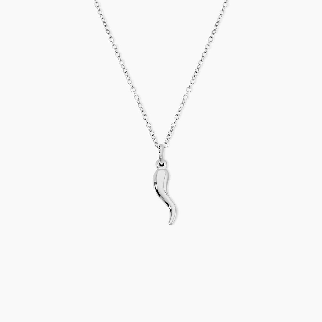 Collier Cornucopia Argent Blanc - Sautoirs Femme | Marc Orian