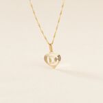 Pendentif Eudocie Coeur Lettre Or Jaune - Pendentifs Famille | Marc Orian
