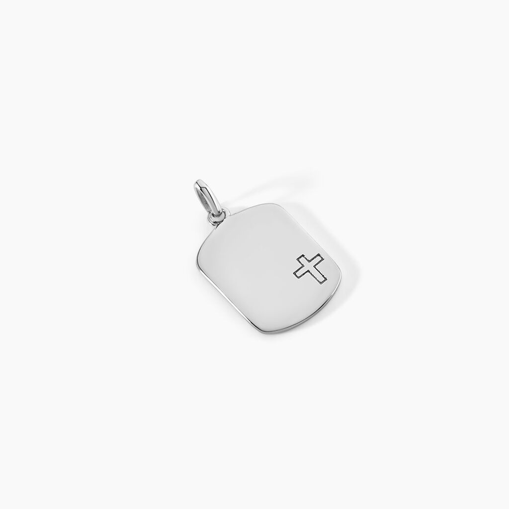 Pendentif Eulalio Argent Blanc - Bijoux fantaisie Homme | Marc Orian