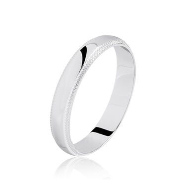 Alliance Irais Demi Jonc Classique Or Blanc Alliance Irais Demi Jonc Classique Or Blanc