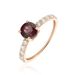 Bague Or Rose Monroe Rhodolite Oxydes De Zirconium - Bagues avec pierre Femme | Marc Orian