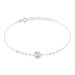 Bracelet Jaclyn Argent Blanc Oxyde De Zirconium - Bracelets chaînes Femme | Marc Orian