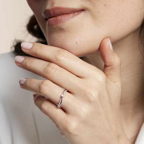 Bague Solitaire Asia Or Blanc Diamant - Bagues Solitaire Femme | Marc Orian