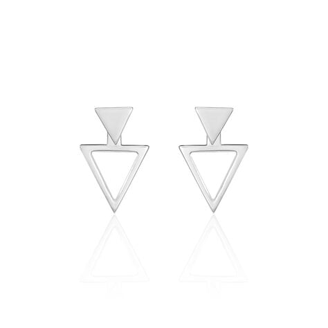 Bijoux D'oreilles Katie Argent Blanc - Boucles d'oreilles Ear cuffs Femme | Marc Orian