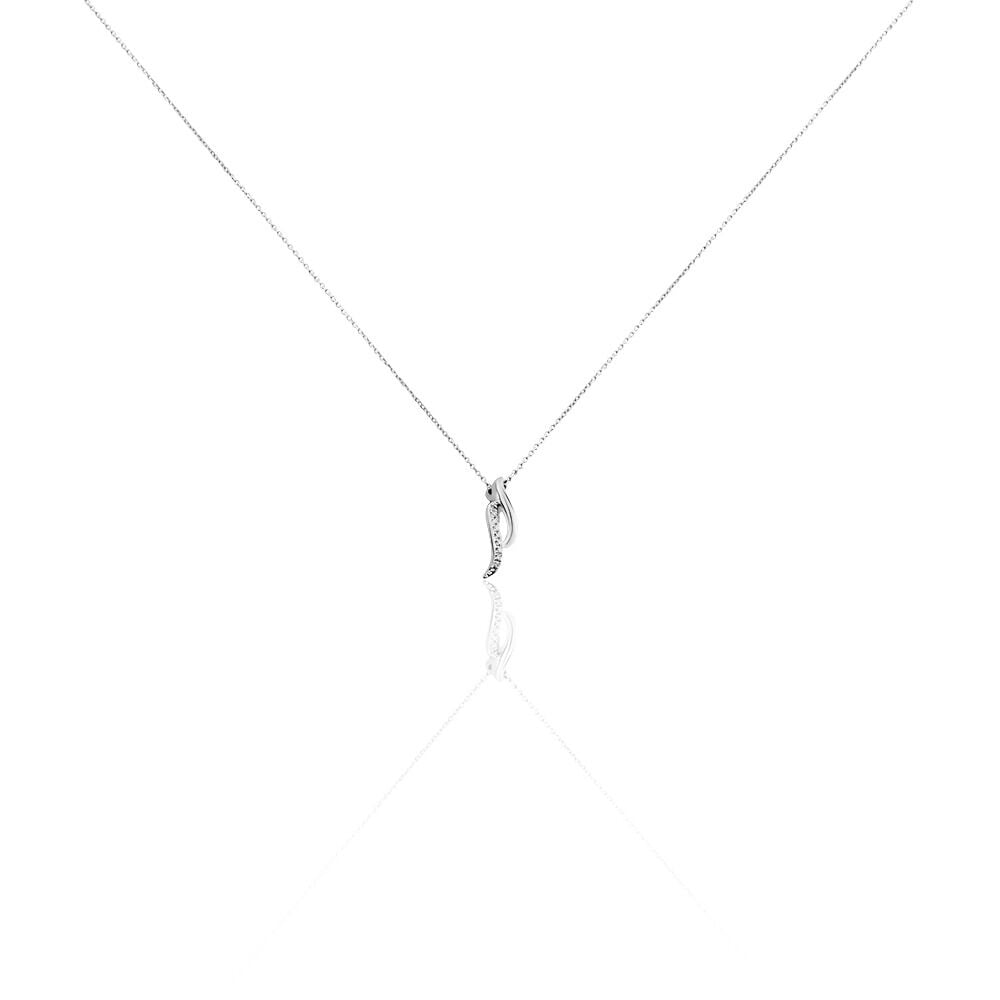 Collier Tylane Or Blanc Diamant - Colliers avec pierres Femme | Marc Orian