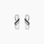 Boucles D'oreilles Puces Aline Or Blanc Diamant - Puces Femme | Marc Orian