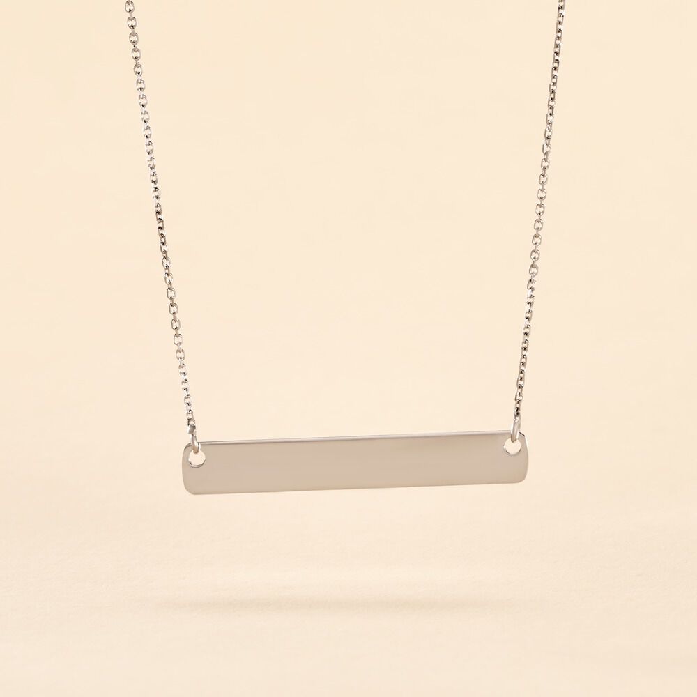 Collier Beavis Or Blanc - Bijoux personnalisés Femme | Marc Orian