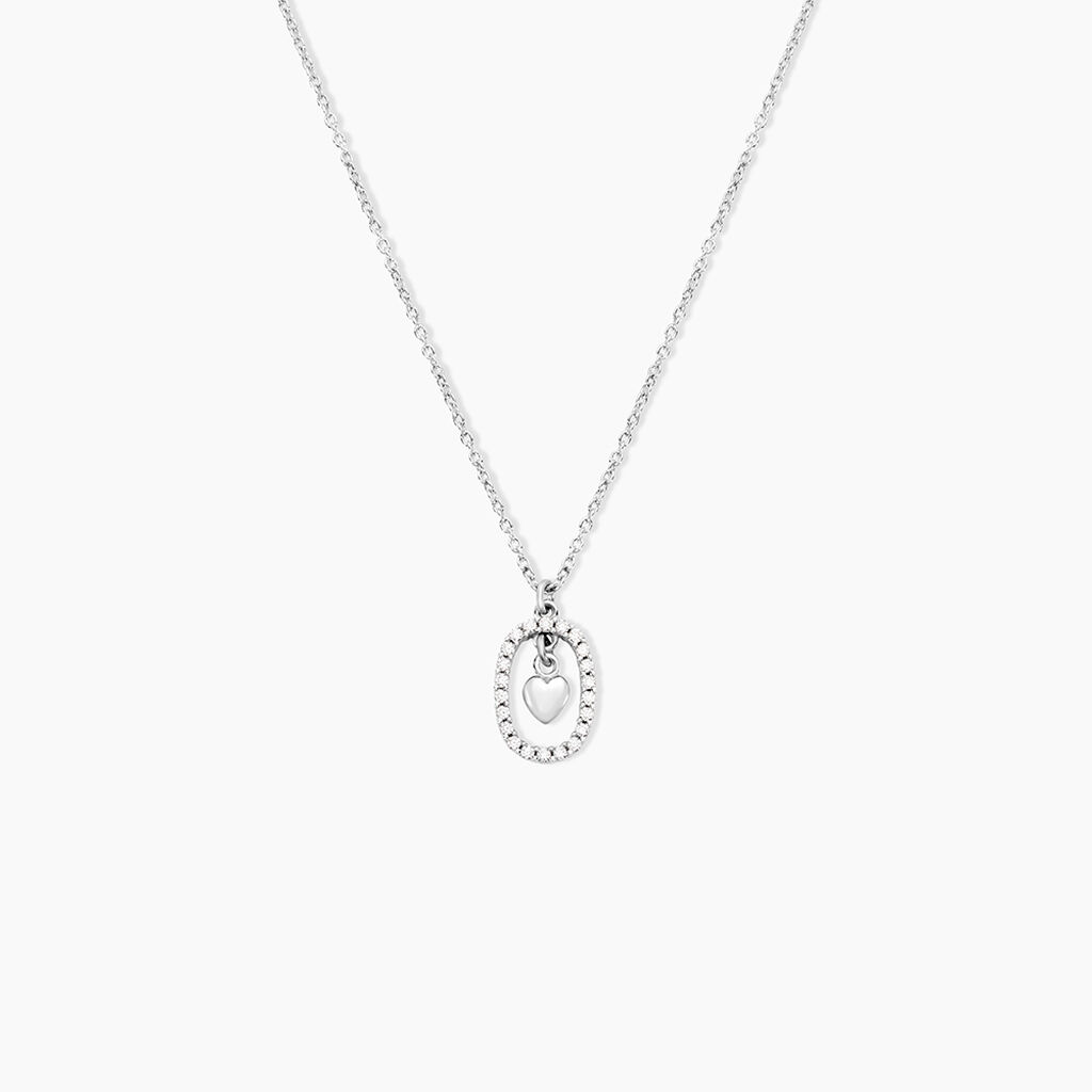 Collier Naly Argent Blanc Oxyde De Zirconium - Colliers avec pierres Femme | Marc Orian