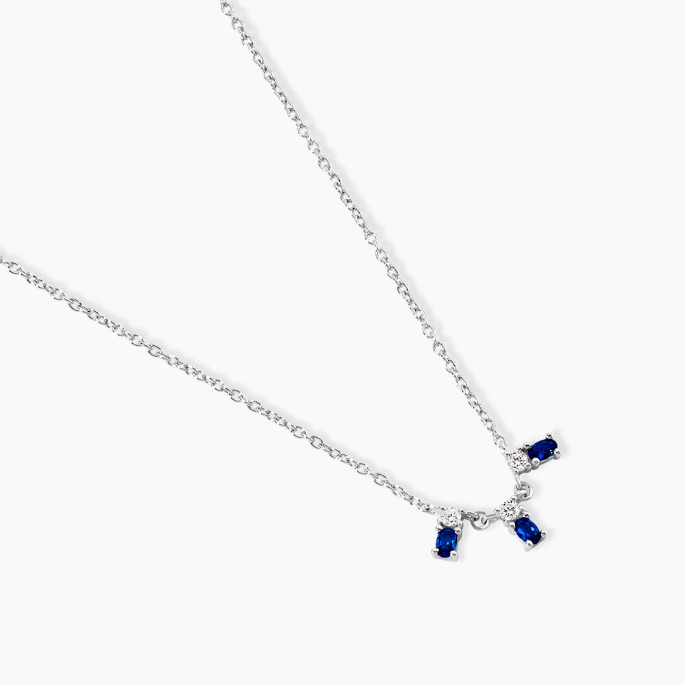 Collier Argent Blanc Augusts Oxydes De Zirconium - Colliers avec pierres Femme | Marc Orian