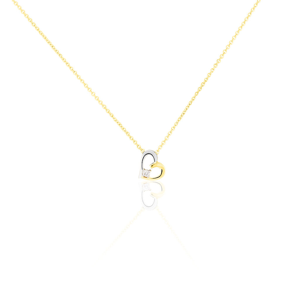 Collier Agnesese Or Bicolore Diamant - Colliers avec pierres Femme | Marc Orian