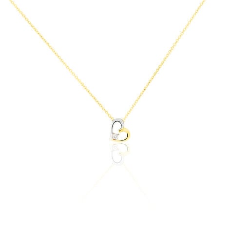 Collier Agnesese Or Bicolore Diamant - Colliers avec pierres Femme | Marc Orian