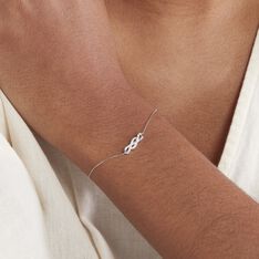 Bracelet Ursulla Or Blanc Diamant - Bracelets chaînes Femme | Marc Orian