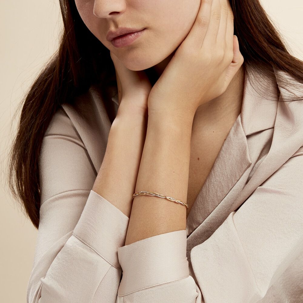 Bracelet Eira Argent Tricolore - Bracelets mailles Femme | Marc Orian