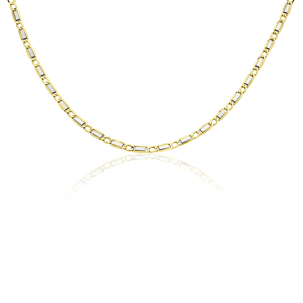 Collier Danae Plaquette Or Bicolore - Chaines Homme | Marc Orian