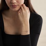 Bracelet Or Rose Tresha Diamants - Bracelets Anneaux Entrelaces Femme | Marc Orian