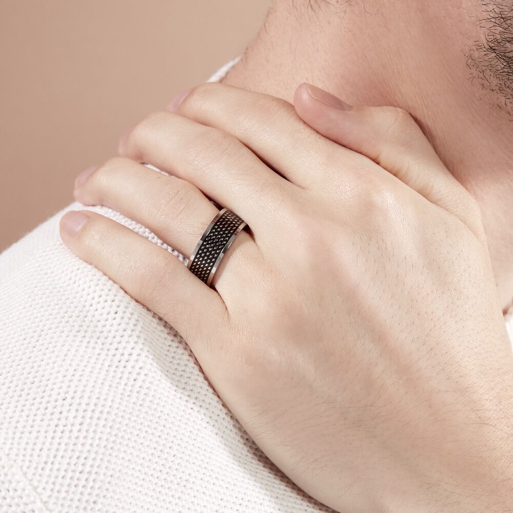 Bague Femi Acier Blanc - Bagues grosses Homme | Marc Orian
