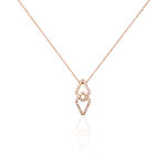 Collier Lisa Or Rose Diamant - Colliers avec pierres Femme | Marc Orian