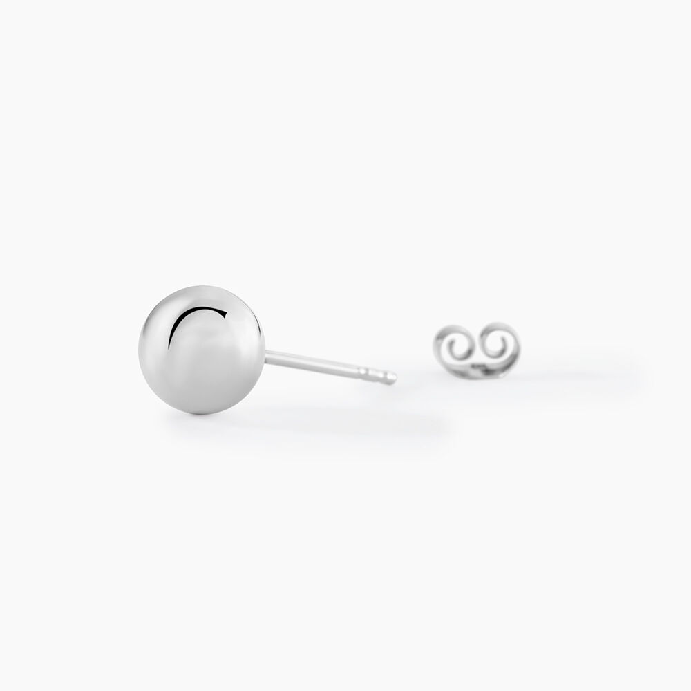Boucles D'oreilles Puces Virgie Argent Blanc - Puces Femme | Marc Orian