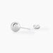 Boucles D'oreilles Puces Virgie Argent Blanc - Puces Femme | Marc Orian