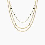 Collier Amala Acier Jaune Verre - Colliers avec pierres Femme | Marc Orian