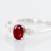 Bague Edgina Or Blanc Rubis Et Diamant - Bagues vintage Femme | Marc Orian