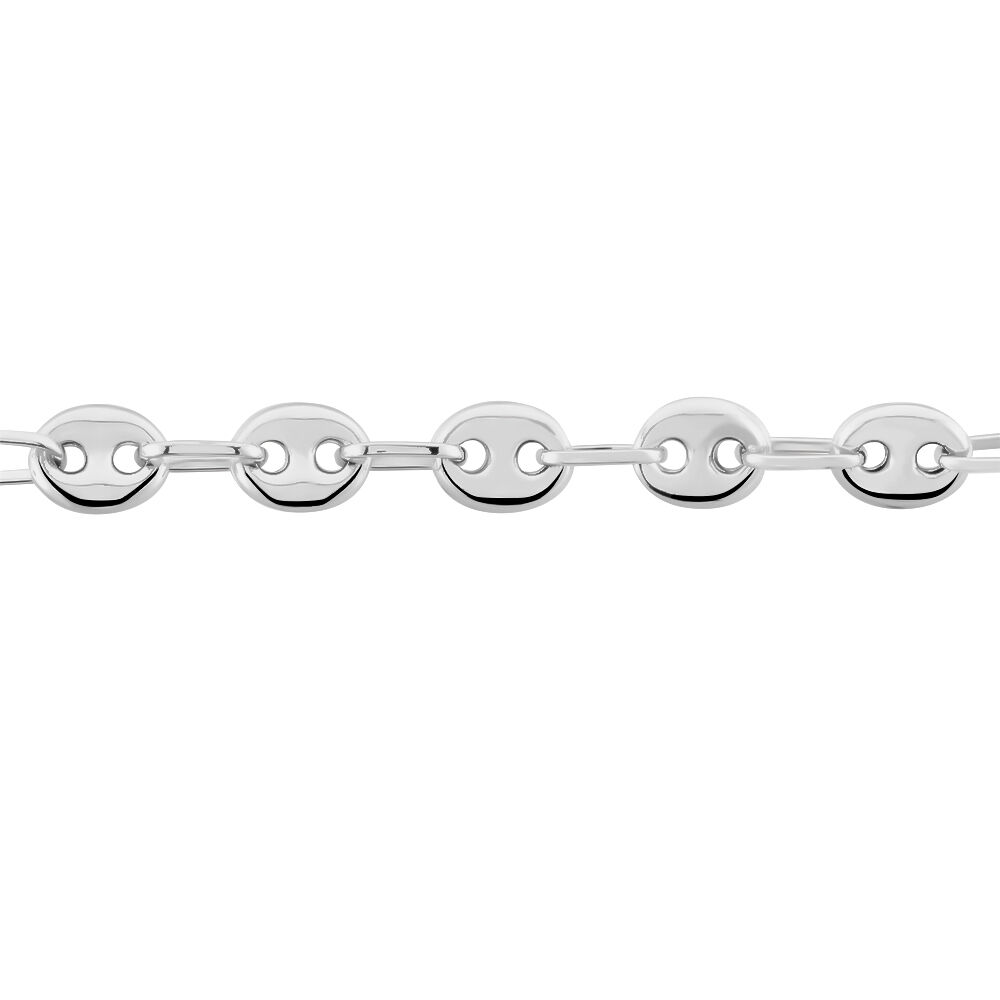 Bracelet Dami Maille Grain De Cafe Or Blanc - Bracelets mailles Femme | Marc Orian