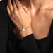 Bracelet Eternelle Argent Blanc - Bracelets Medailles Femme | Marc Orian