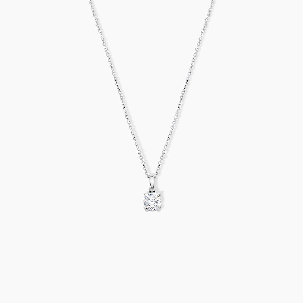 Pendentif Aphrodite Or Blanc Diamant - Parures de mariage Femme | Marc Orian