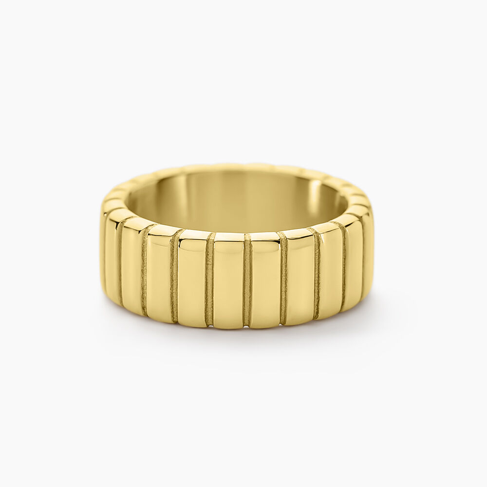 Bague Mira Acier Jaune - Bagues dorées Femme | Marc Orian