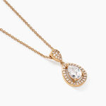 Collier Brigita Plaqu&eacute; Or Jaune Oxyde De Zirconium - Colliers avec pierres Femme | Marc Orian