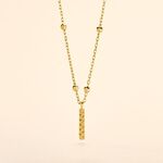 Collier Plaqu&eacute; Or Jaune Lettra - Colliers fantaisie Femme | Marc Orian