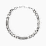 Bracelet Serenna Argent Blanc Oxyde De Zirconium - Bracelets cha&icirc;nes Femme | Marc Orian