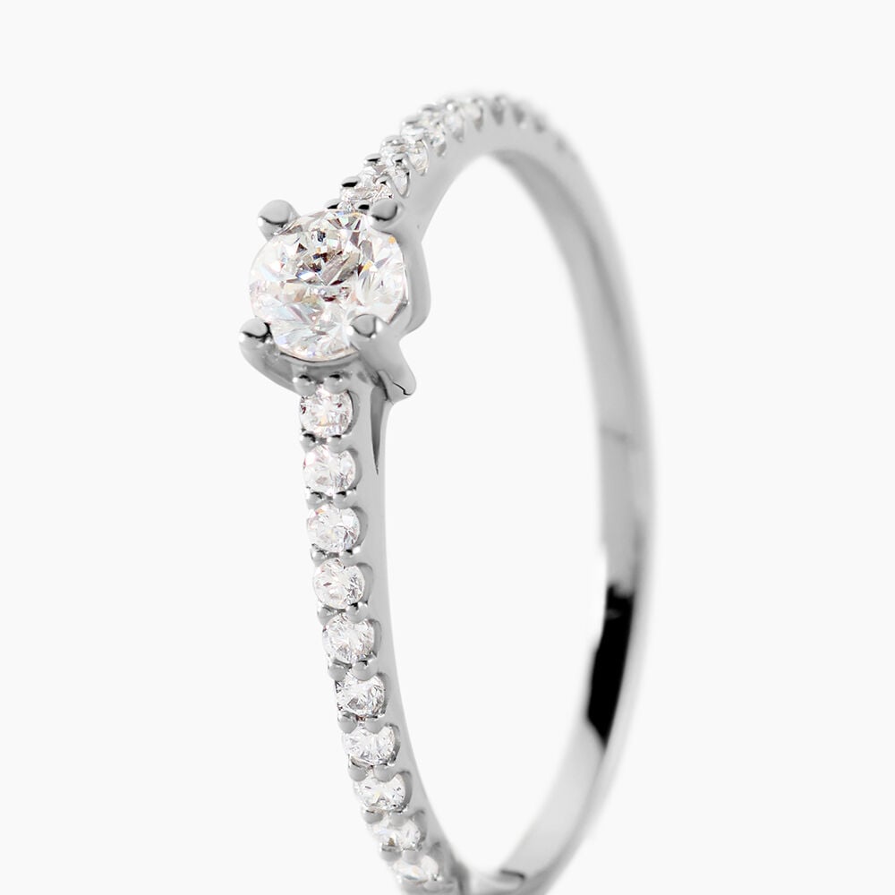 Bague Solitaire Or Blanc Nyala Diamants - Parures de mariage Femme | Marc Orian