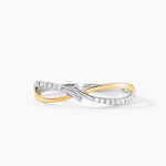 Bague Lohane Or Jaune et Argent Blanc Oxyde De Zirconium - Bagues avec pierre Femme | Marc Orian