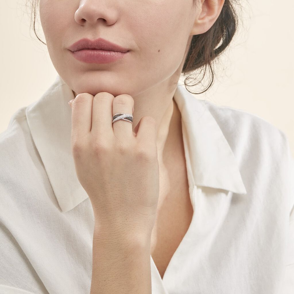 Bague Aina Or Blanc Diamant - Bagues Femme | Marc Orian