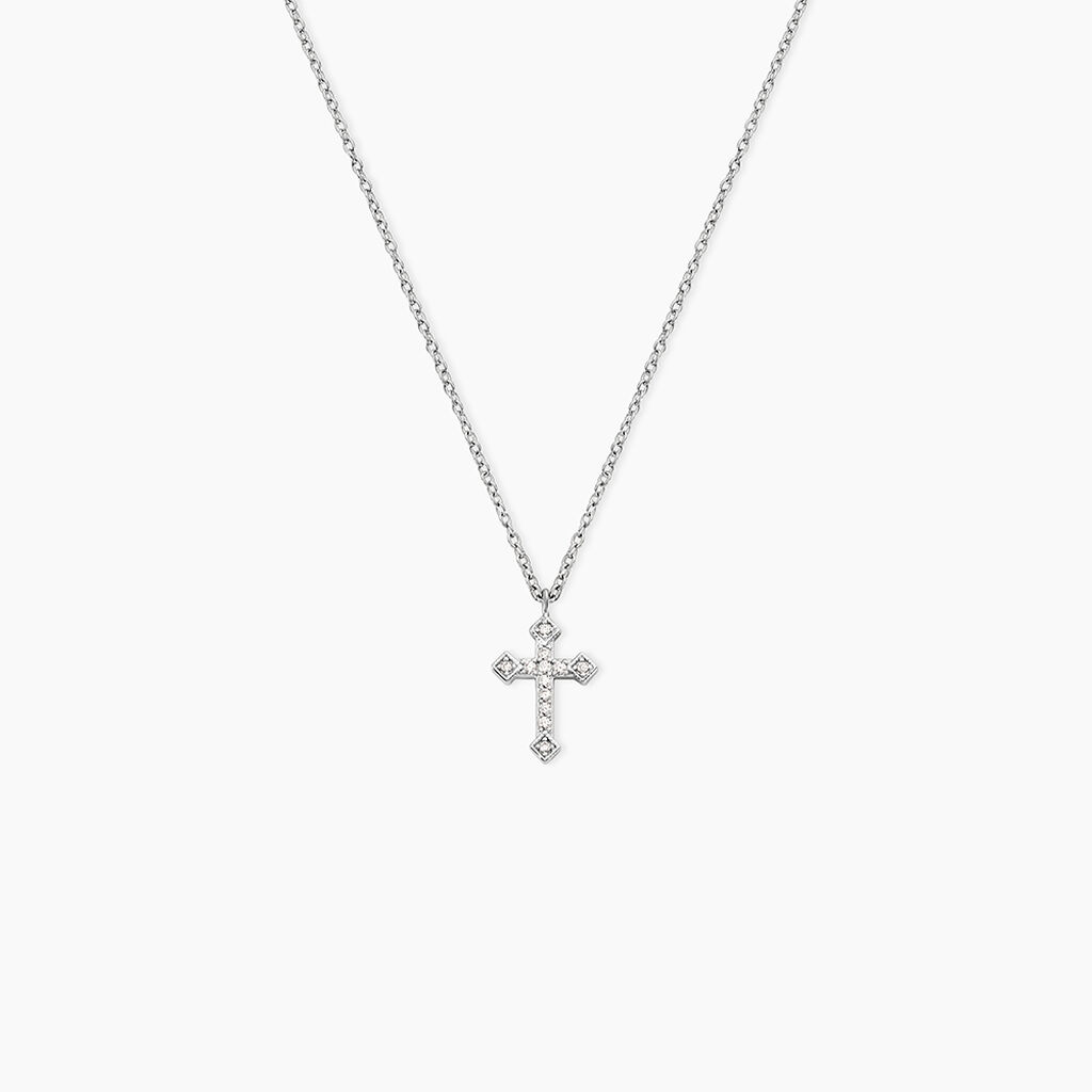 Collier Angel Argent Blanc Oxyde De Zirconium - Colliers avec pierres Femme | Marc Orian