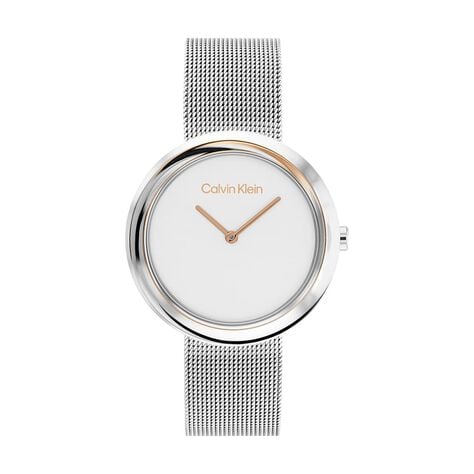 Montre Calvin Klein Twisted Bezel Blanc - Montres &eacute;tanches Femme | Marc Orian