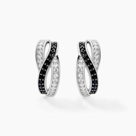 Boucles D'oreilles Puces Bethany Argent Blanc Oxyde De Zirconium - Puces Femme | Marc Orian