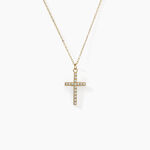 Collier Acier Dor&eacute; Cristal - Colliers avec pierres Femme | Marc Orian