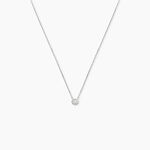 Collier Ofelia Or Blanc Diamant - Colliers solitaires Femme | Marc Orian