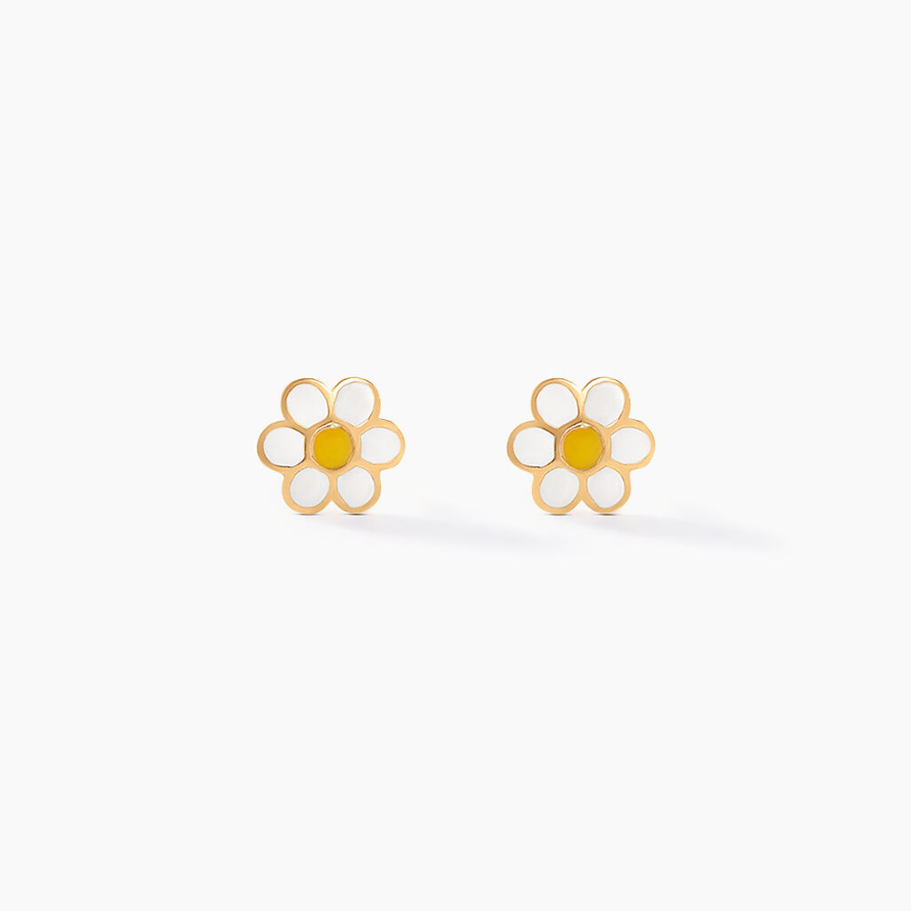 Boucles D'oreilles Puces Marigold Or Jaune - Puces Enfant | Marc Orian