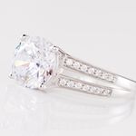 Bague Anthyme Or Blanc Oxyde De Zirconium - Solitaires Femme | Marc Orian